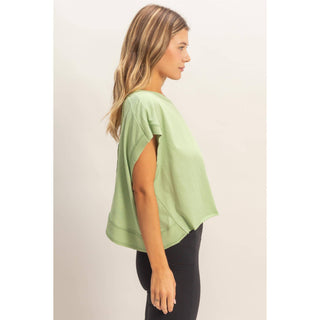 Boxy Crew Neck Top - Rise and Redemption