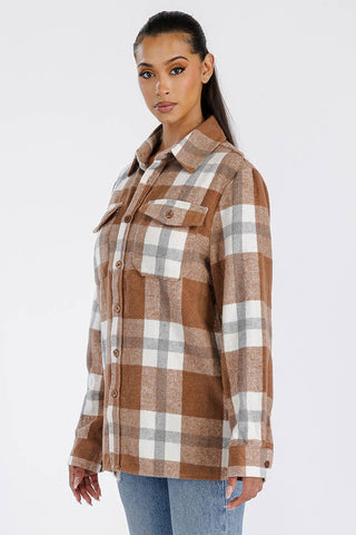 Boyfriend Oversized Soft Flannel Shacket - Rise and Redemption