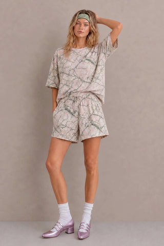 BRANCH PRINT TEE & SHORTS SET - Rise and Redemption