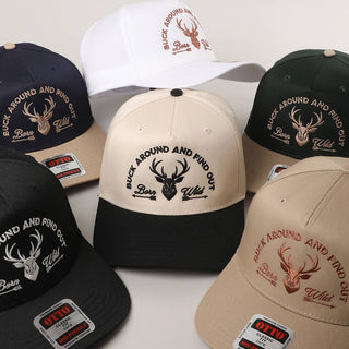 Buck Around And Find Out Embroidered Trucker Hat - Rise and Redemption