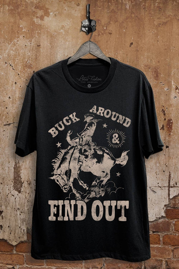 Buck Around & Find Jersey Out Graphic Top - Rise and Redemption