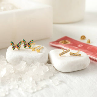 Butterfly Velvet Stud Set - Rise and Redemption