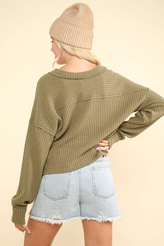 Buttery soft Comfy Soft V - Neck Knit Top - Rise and Redemption