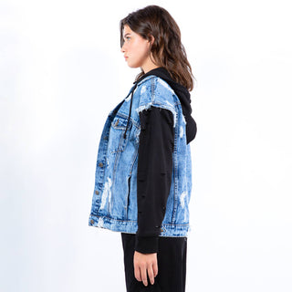 Hailey Hooded Denim Jackets