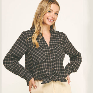 Celia Front Knot Flannel