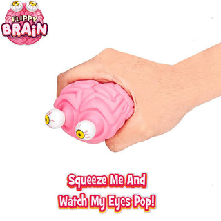 Flippy Brain Poppin Eye Large Squeeze Fidget Toy