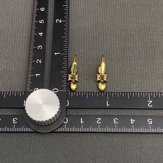 Three Geometric Zircons Earrings