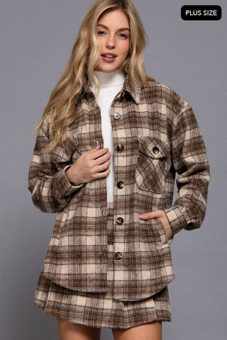 Callie Wool Blend Shacket - Rise and Redemption