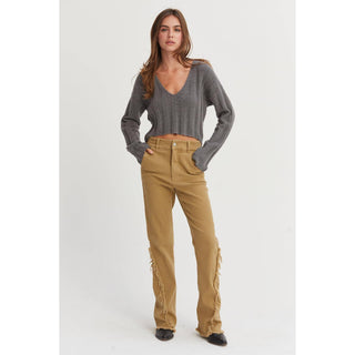 Candice Cropped Sweater Top - Rise and Redemption