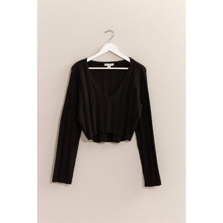 Candice Cropped Sweater Top - Rise and Redemption
