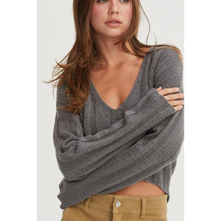 Candice Cropped Sweater Top - Rise and Redemption