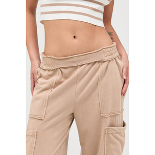 Carolina Mineral Wash Wide Leg Cargo Pants - Rise and Redemption