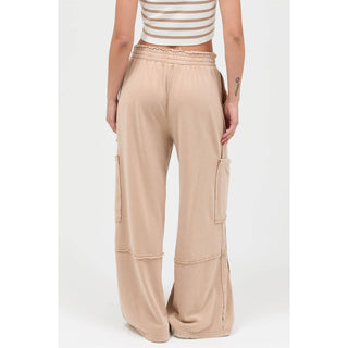 Carolina Mineral Wash Wide Leg Cargo Pants - Rise and Redemption