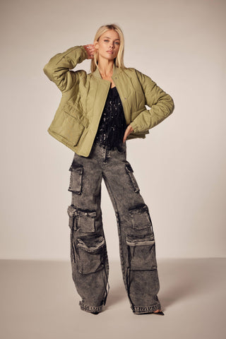 Cassidy Denim Cargo Jeans - Rise and Redemption