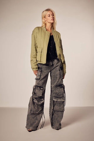 Cassidy Denim Cargo Jeans - Rise and Redemption