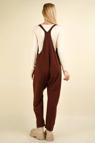 Casual Loose Fit Solid Knit Baggy Jumpsuit - Rise and Redemption