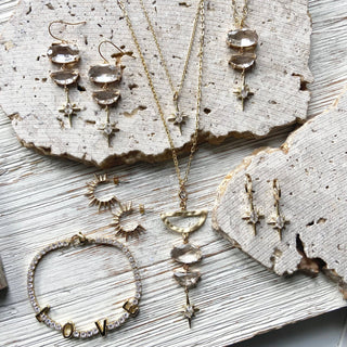 Celestial star earrings boutique statement salon spa jewelry - Rise and Redemption