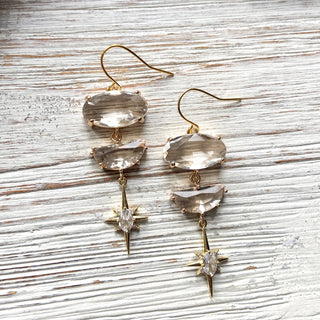 Celestial star earrings boutique statement salon spa jewelry - Rise and Redemption