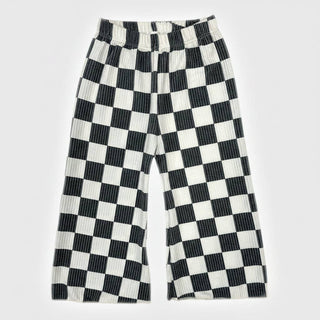 Kids Checked Out Wide Leg Pant