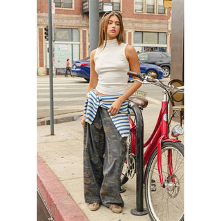 Camouflage Cargo Pocket Pants