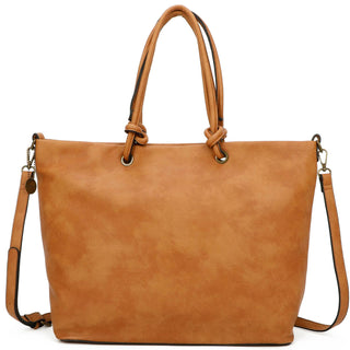 Charlene Classic Vegan Leather minimalist Western Tote Bag - Rise and Redemption