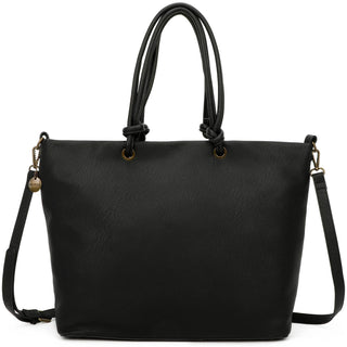 Charlene Classic Vegan Leather minimalist Western Tote Bag - Rise and Redemption