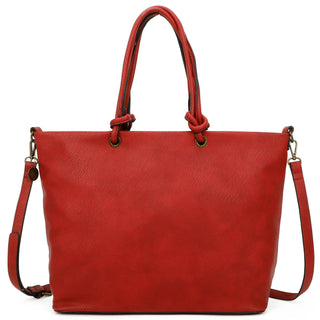 Charlene Classic Vegan Leather minimalist Western Tote Bag - Rise and Redemption