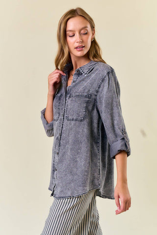 Charlotte Denim Chambary Shirts W Pockets - Rise and Redemption