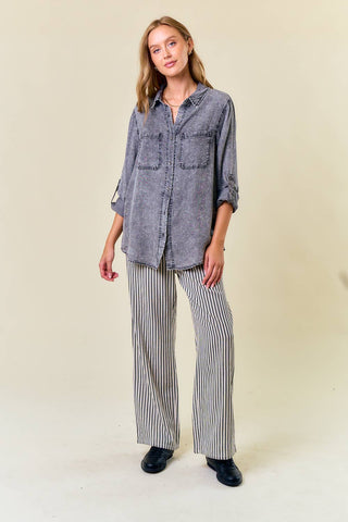 Charlotte Denim Chambary Shirts W Pockets - Rise and Redemption