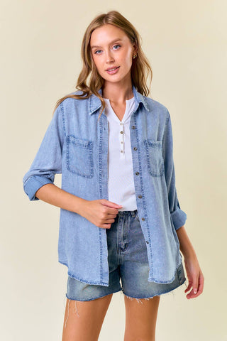 Charlotte Denim Chambary Shirts W Pockets - Rise and Redemption