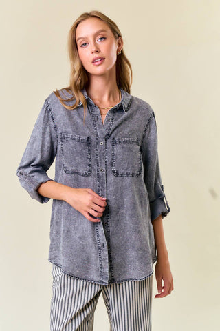 Charlotte Denim Chambary Shirts W Pockets - Rise and Redemption