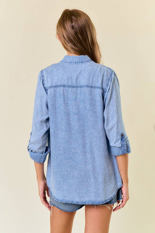 Charlotte Denim Chambary Shirts W Pockets - Rise and Redemption