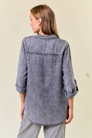 Charlotte Denim Chambary Shirts W Pockets - Rise and Redemption
