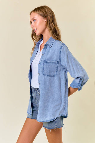 Charlotte Denim Chambary Shirts W Pockets - Rise and Redemption
