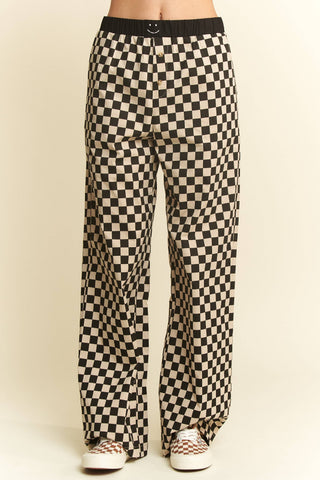 Checker Pants with elastic waistband - Rise and Redemption