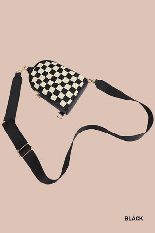 Checkered cross body sling bag - Rise and Redemption