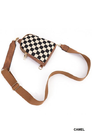 Checkered cross body sling bag - Rise and Redemption