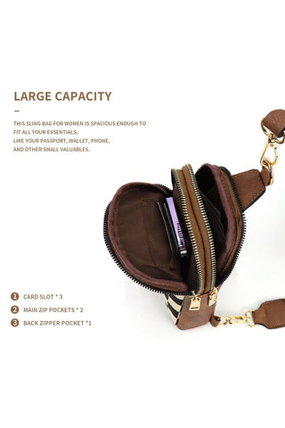 Checkered cross body sling bag - Rise and Redemption