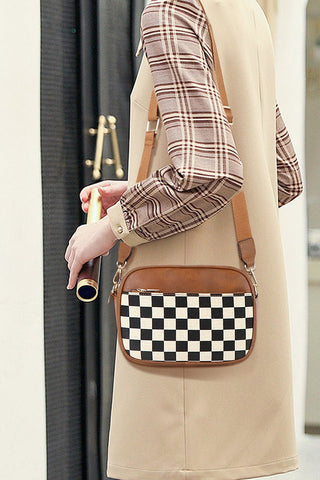 Checkered crossbody bag - Rise and Redemption