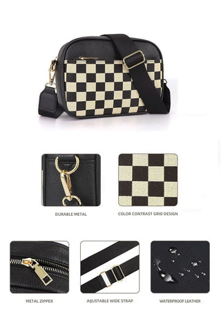 Checkered crossbody bag - Rise and Redemption