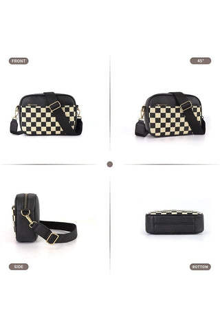 Checkered crossbody bag - Rise and Redemption
