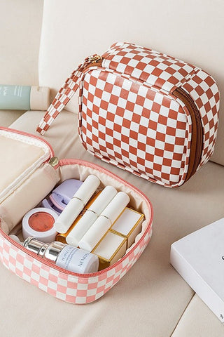 Checkered Makeup Travel bag - Rise and Redemption