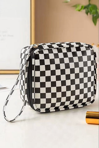 Checkered Makeup Travel bag - Rise and Redemption