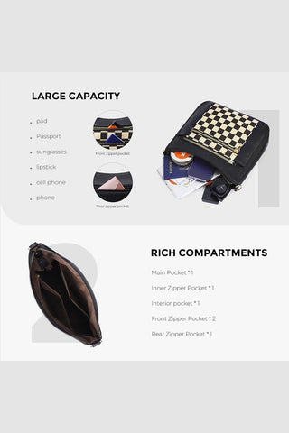 Checkered Messenger Bag - Rise and Redemption