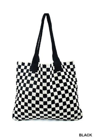 Checkered Travel Tote Bag - Rise and Redemption