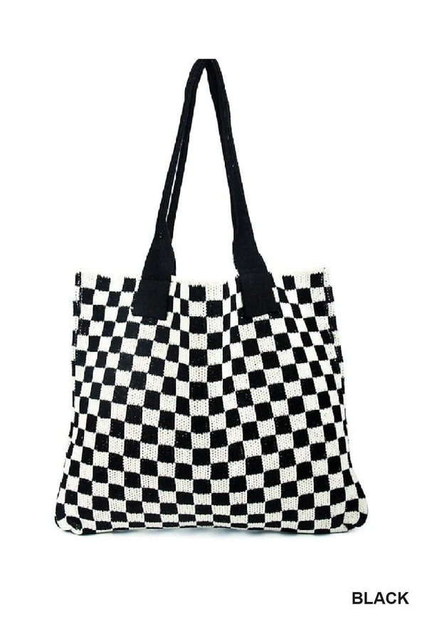 Checkered Travel Tote Bag - Rise and Redemption