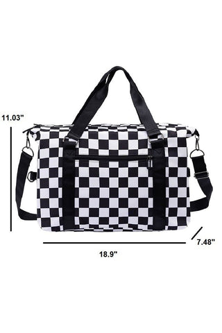 Checkered Weekender Bag - Rise and Redemption