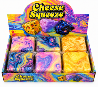 Cheese Squeeze Foam Squishy – 3” Assorted Styles 6 PC Display MSS5 - Rise and Redemption