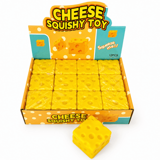 Cheese Squishy Toy – Super Soft Sensory Cube MSS3 - Rise and Redemption
