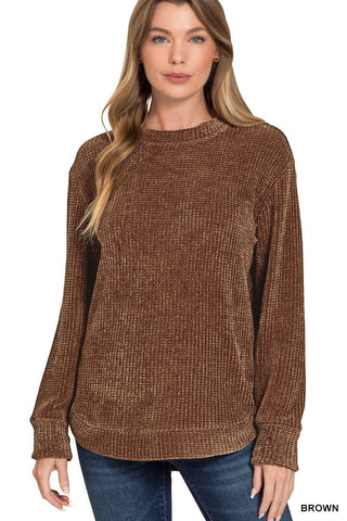 Chenille Soft Layering Sweater - Rise and Redemption